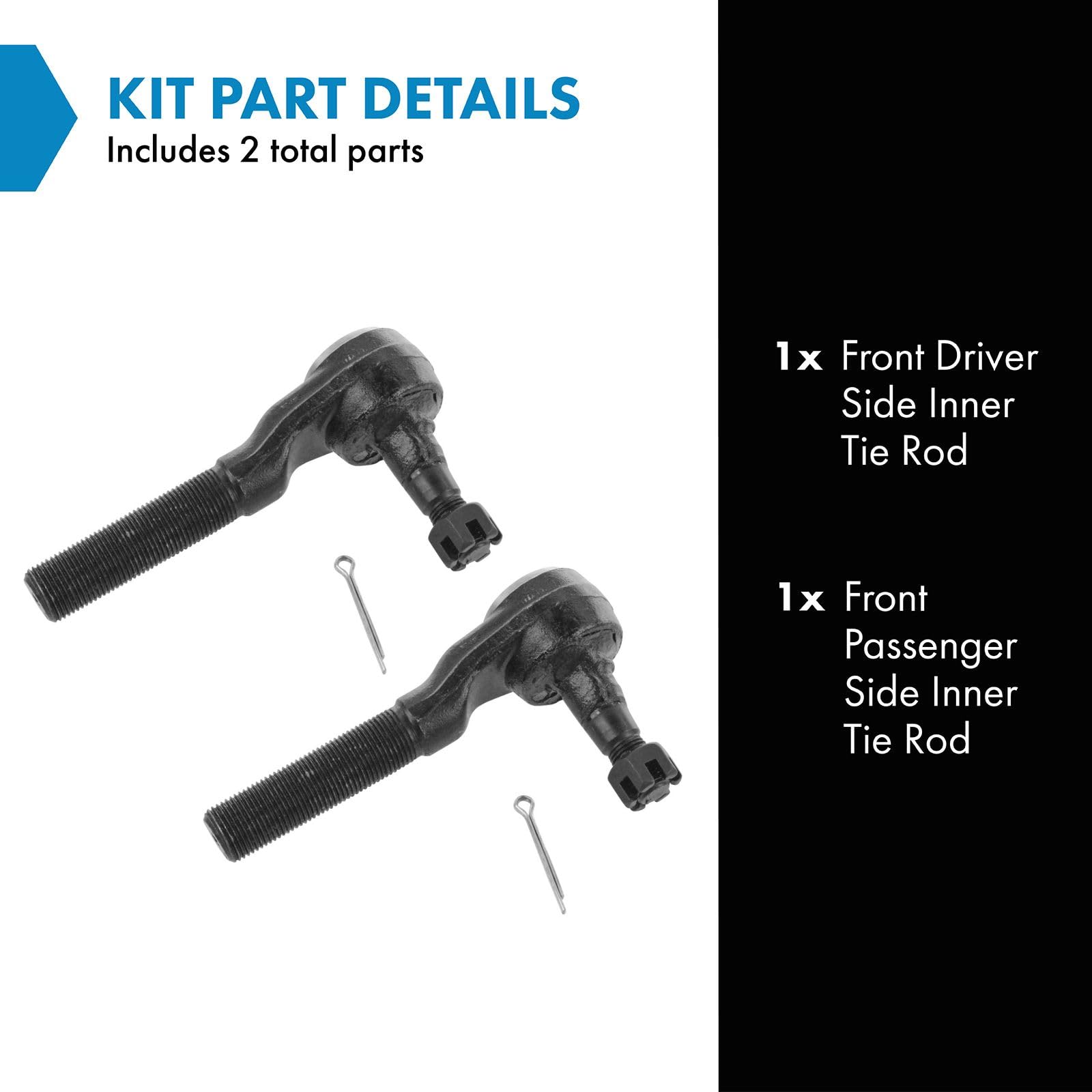 Amazon.com: TRQ Tie Rod End Front Inner LH RH Pair for S10 Blazer